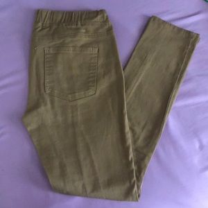 Khaki jogger-style pants from fashion nova